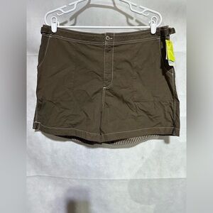 FRESH PRODUCE XL Broadcloth Boardwalk Shorts Semi Sweet Brown Beach NEW $46